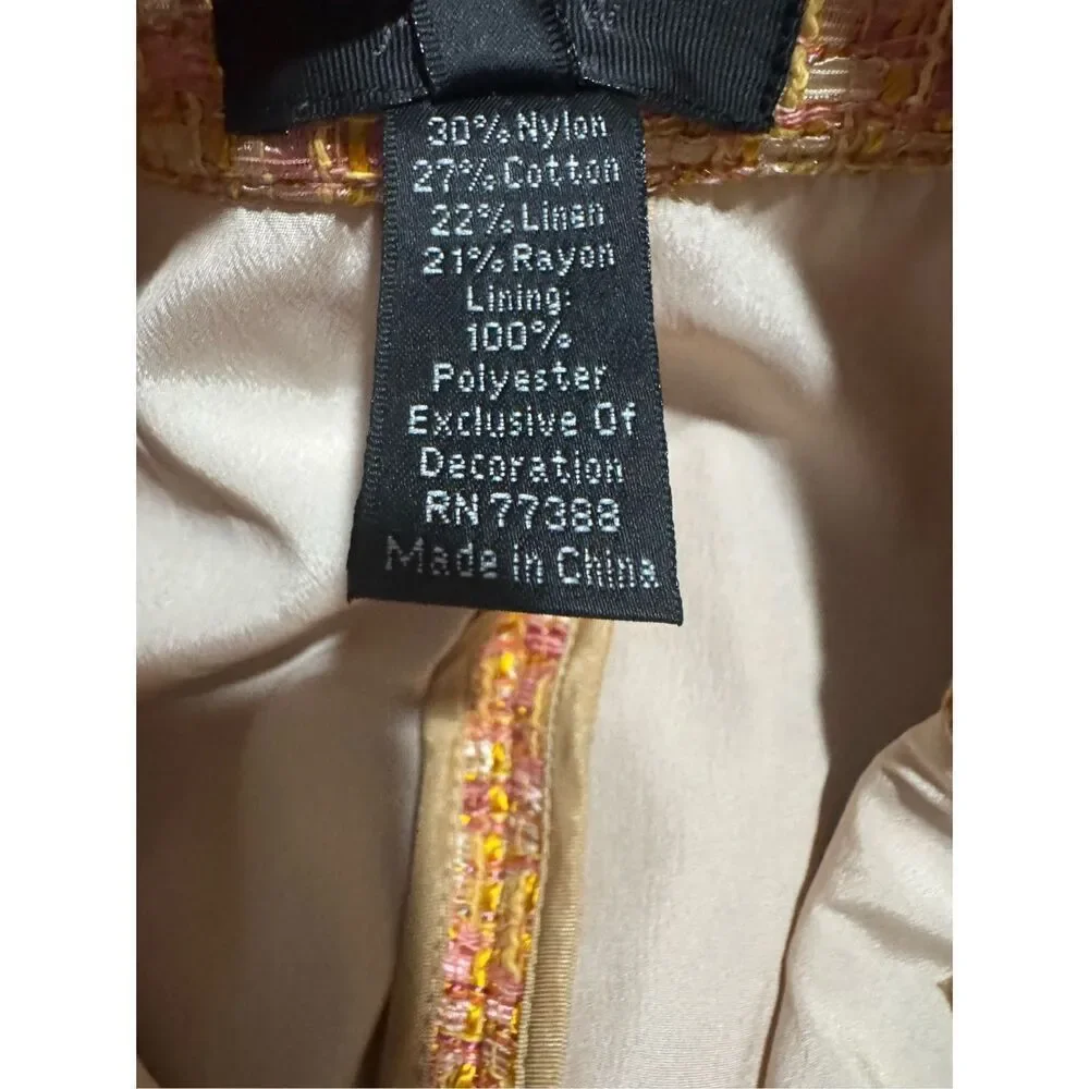 J. Crew collection tweed blazer linen blend 0